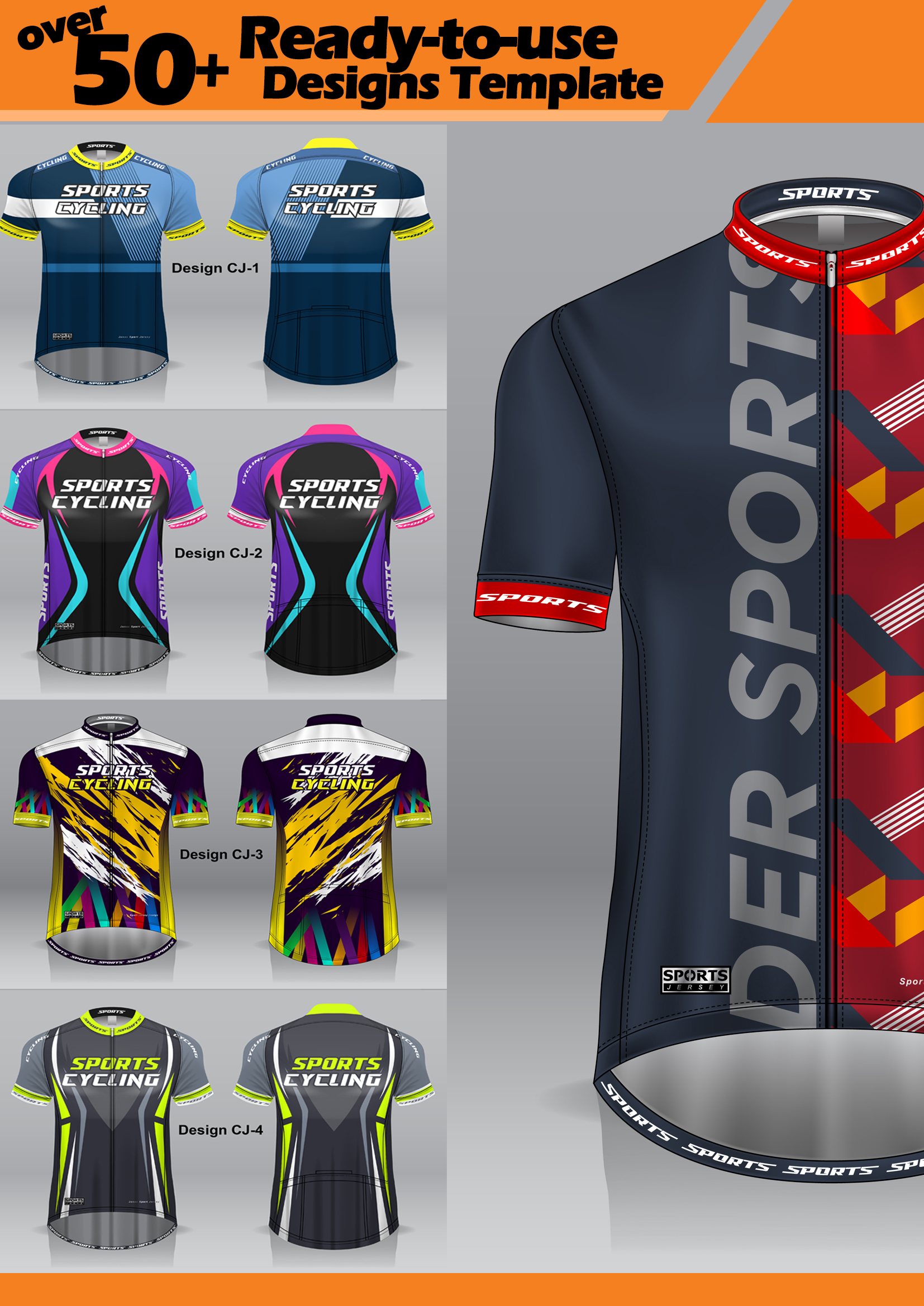 cycling Jersey designs template