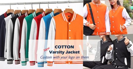 Cotton varsity jacket